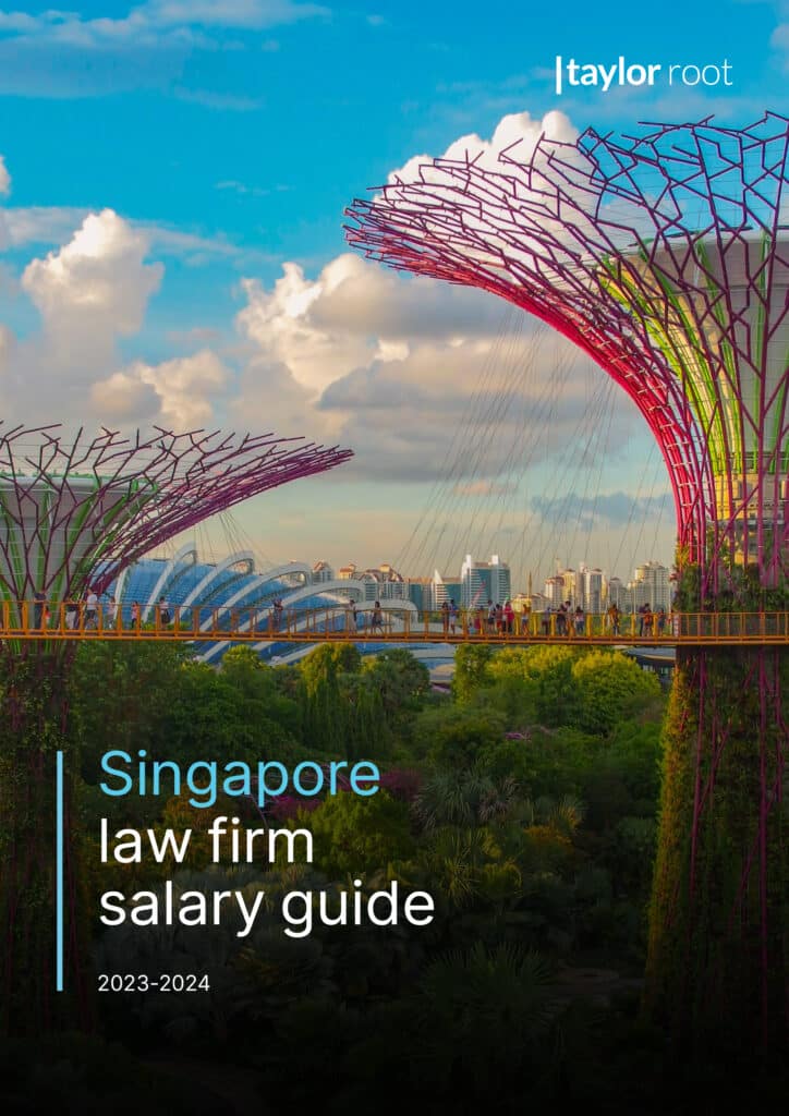 Singapore law firm salary guide cover 2023-2024