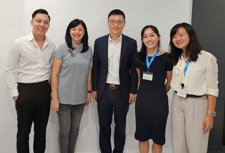 L to R:  Veronica Lai, Adrian Yeo, Cassandra Lim, Theresa Pang.