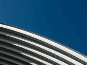 Abstract building blue sky