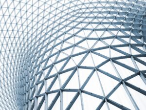 Abstract image in white and grey