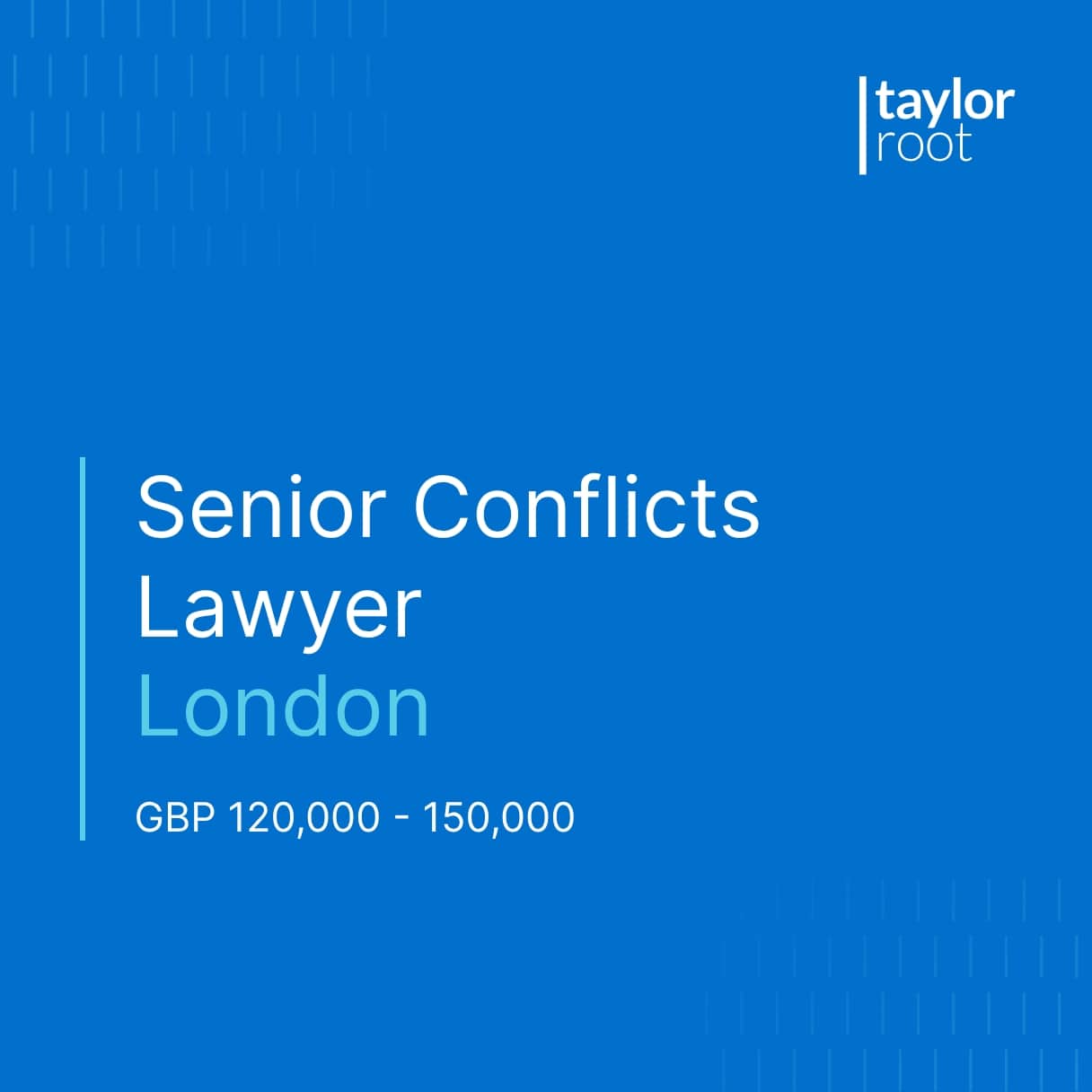 Find your new job legal, risk or compliance job with Senior Conflicts ...